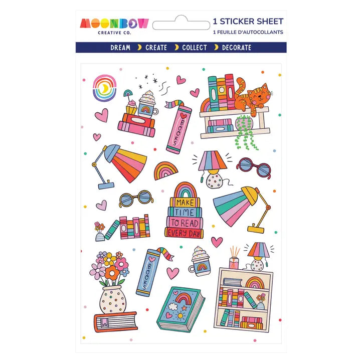 Bookish Bliss Glossy Sticker Sheet