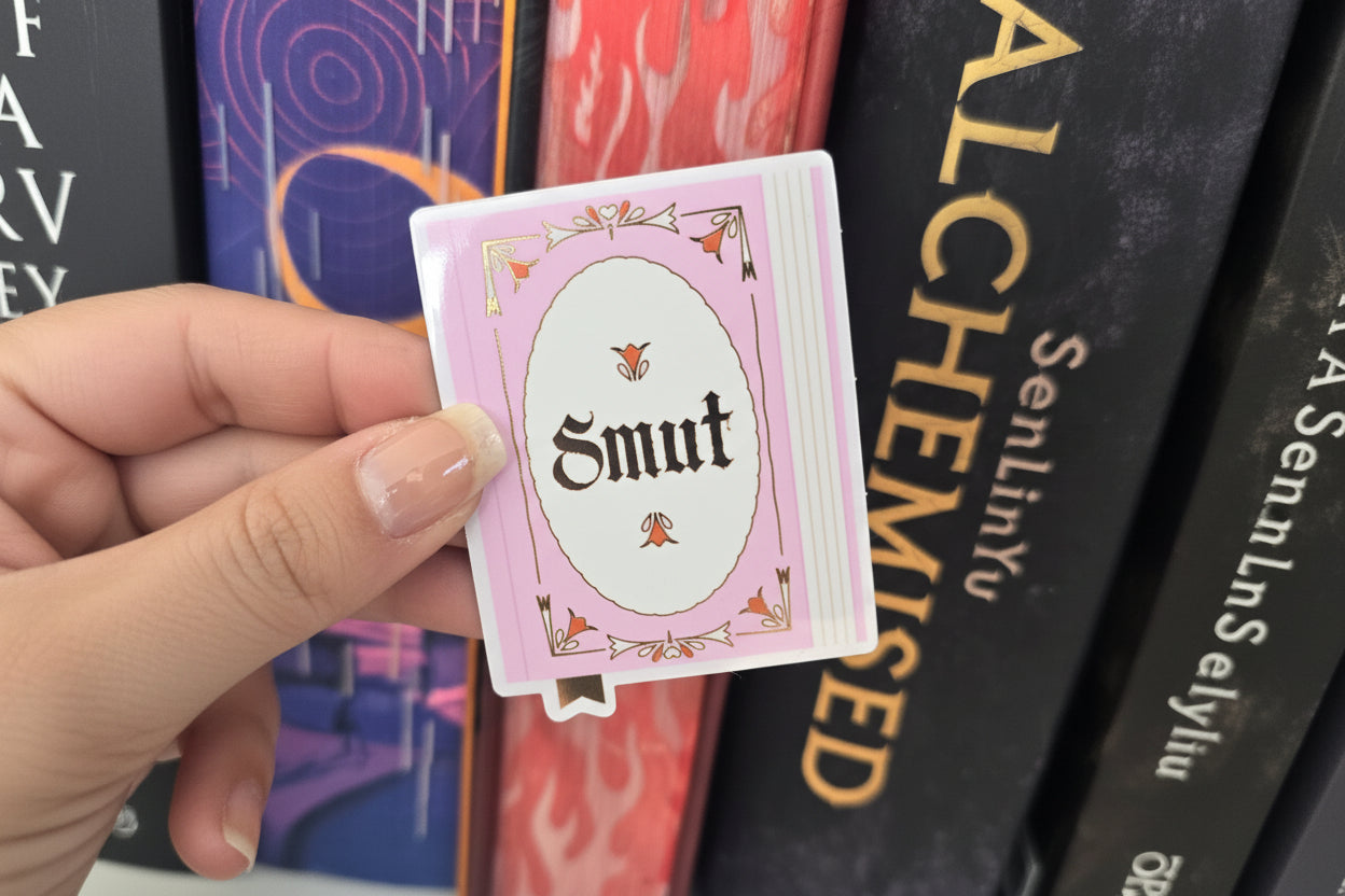 Smut Club Sticker with Gold Foil