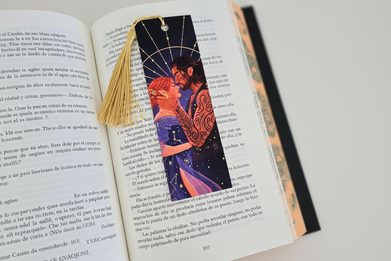 Nesta & Cassian Gold Foil Bookmark