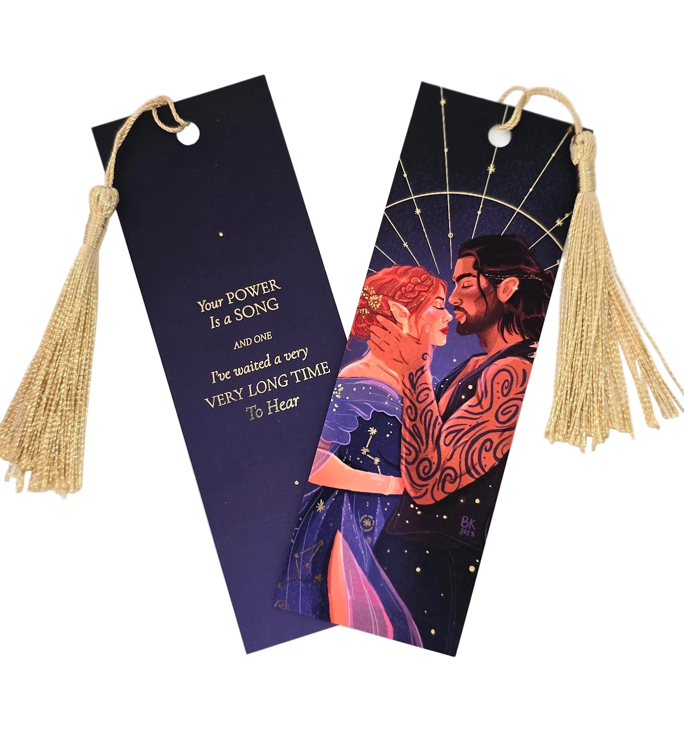 Nesta & Cassian Gold Foil Bookmark