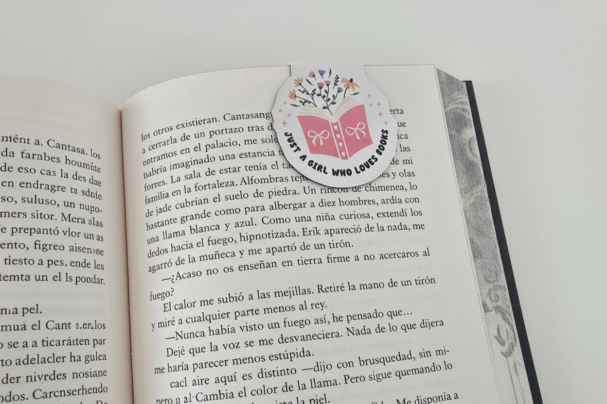 Just a Girl Who Loves Books Magnetic Bookmark