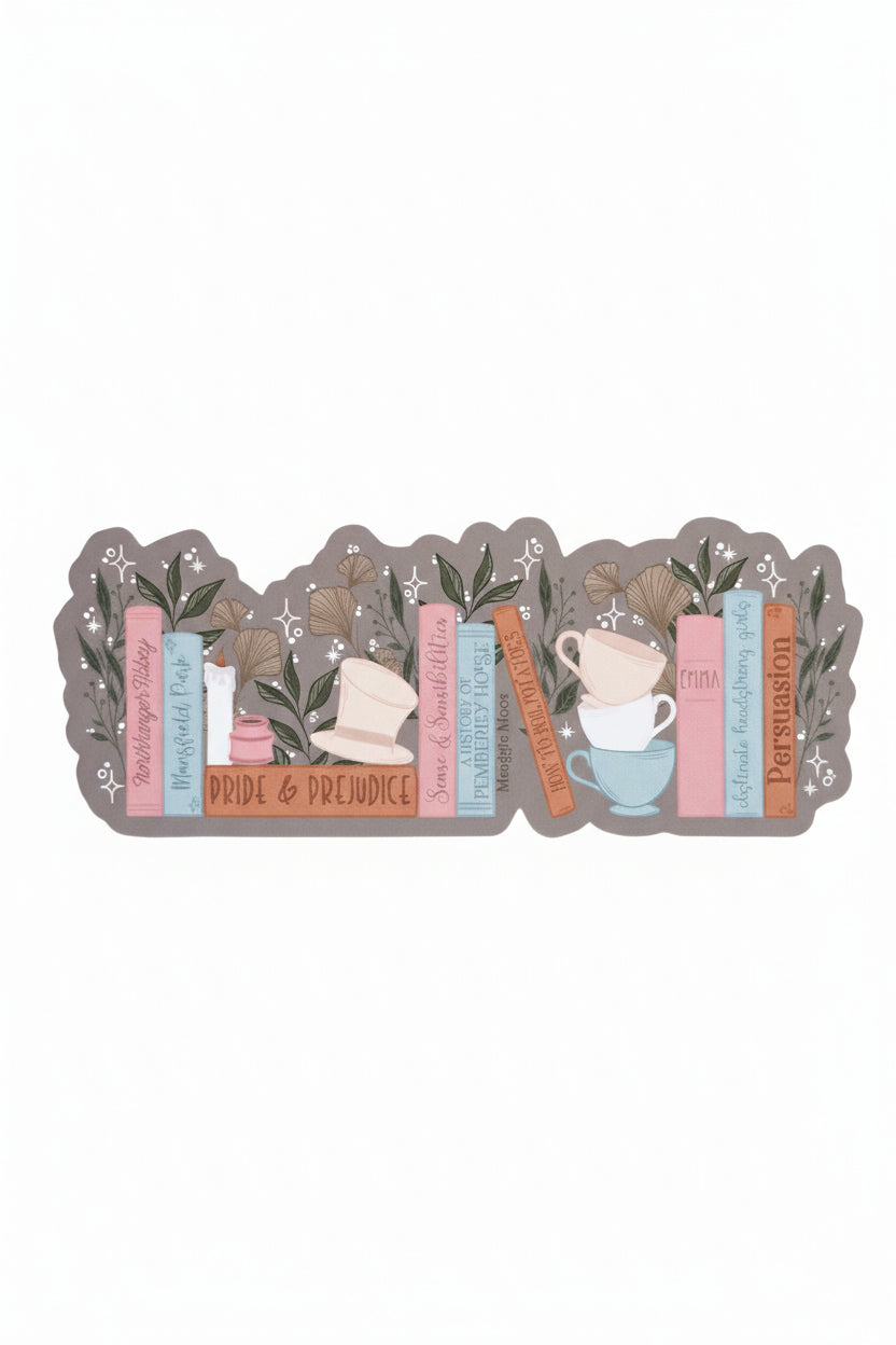 Jane Austen Bookshelf Bookmark