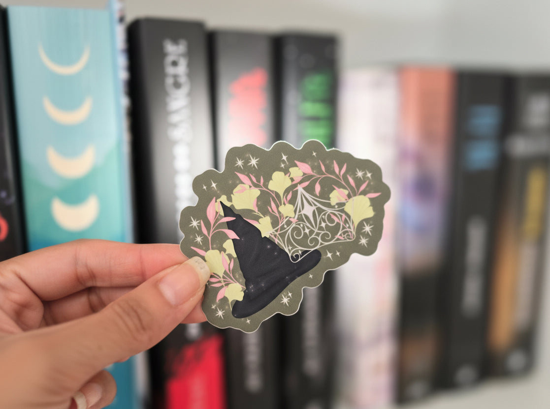 Wizard of oz Witch Hat and Crown Vinyl Sticker