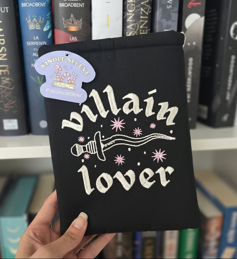 Villain Lover Embroidered Book/Kindle Sleeve