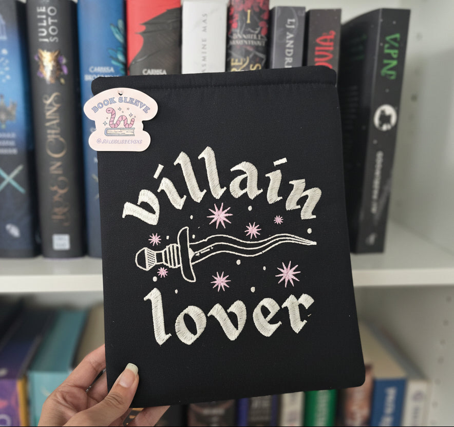 Villain Lover Embroidered Book/Kindle Sleeve