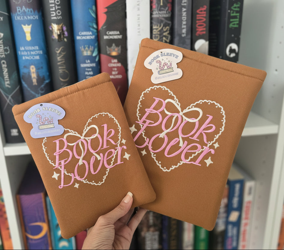 Book Lover Embroidered Book/Kindle Sleeve