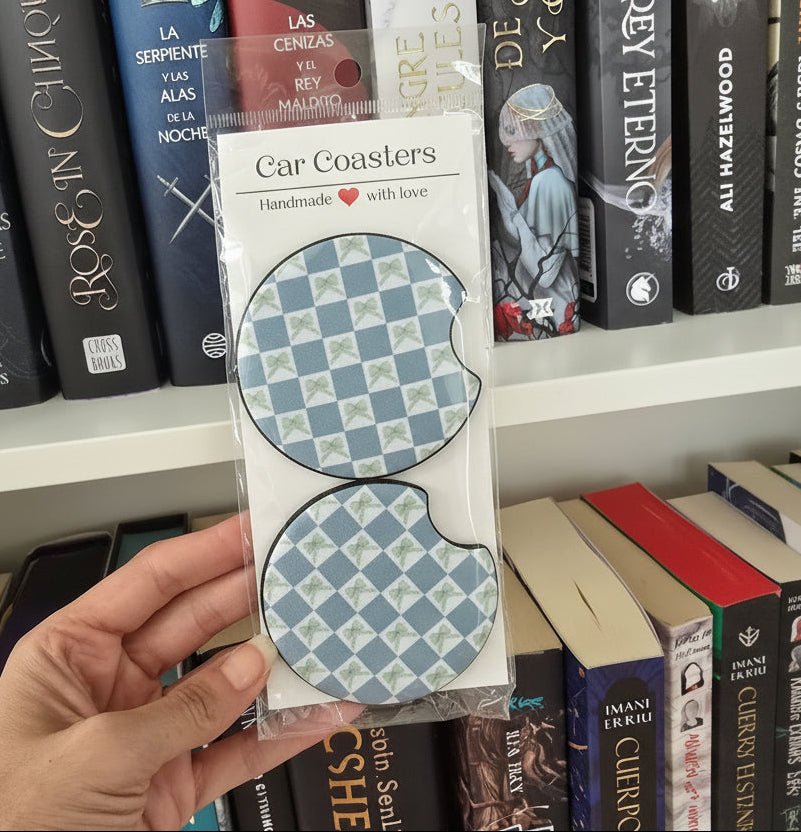 Bookish Car Coaters