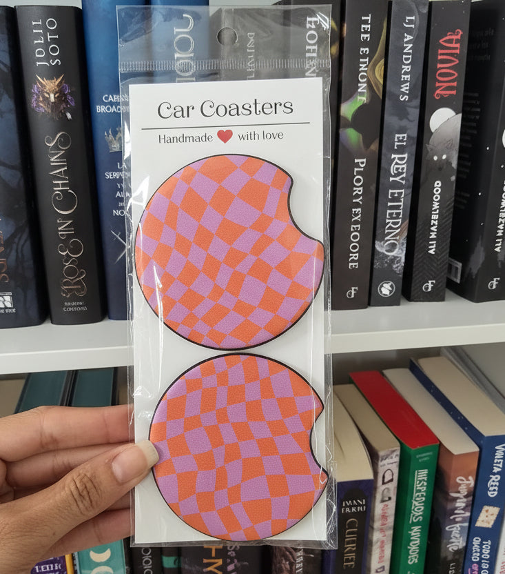 Bookish Car Coaters
