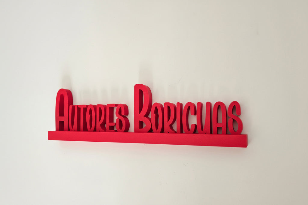 Autores Boricuas 3D Print