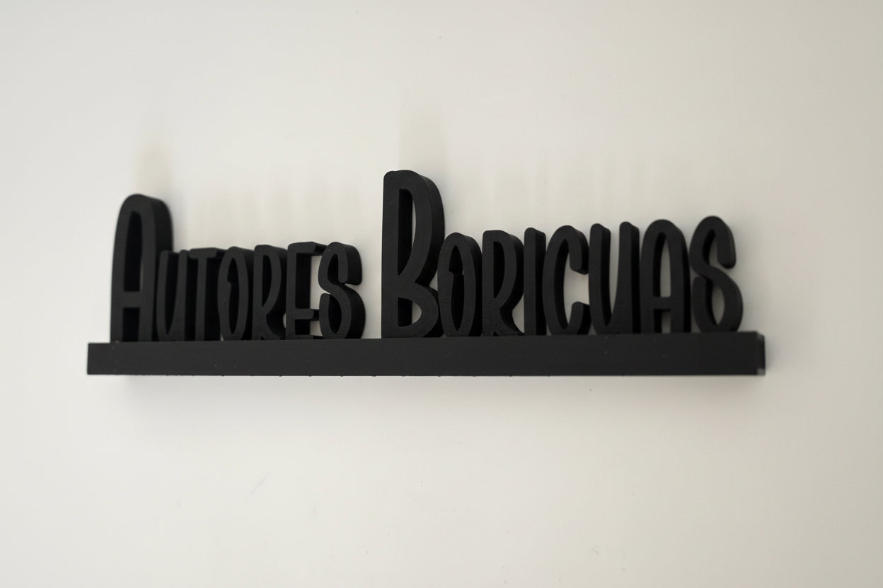 Autores Boricuas 3D Print