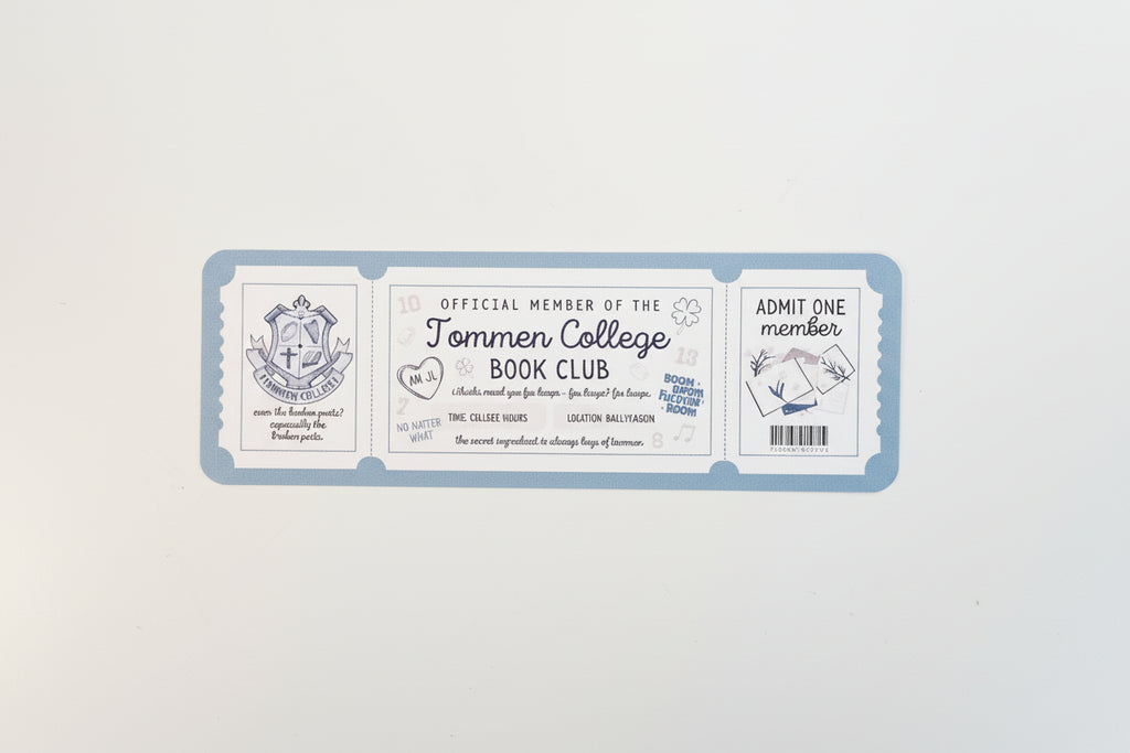 Tommen College Book Club Bookmaark