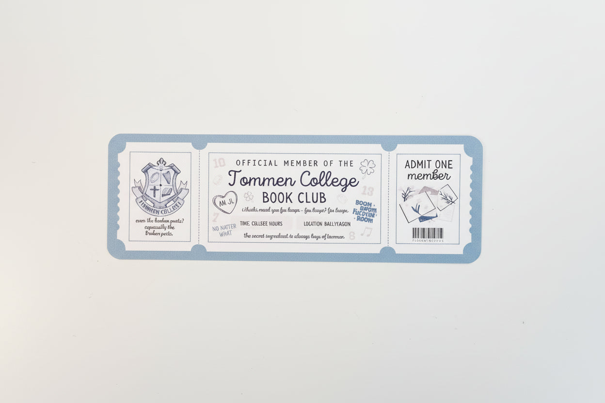 Tommen College Book Club Bookmaark