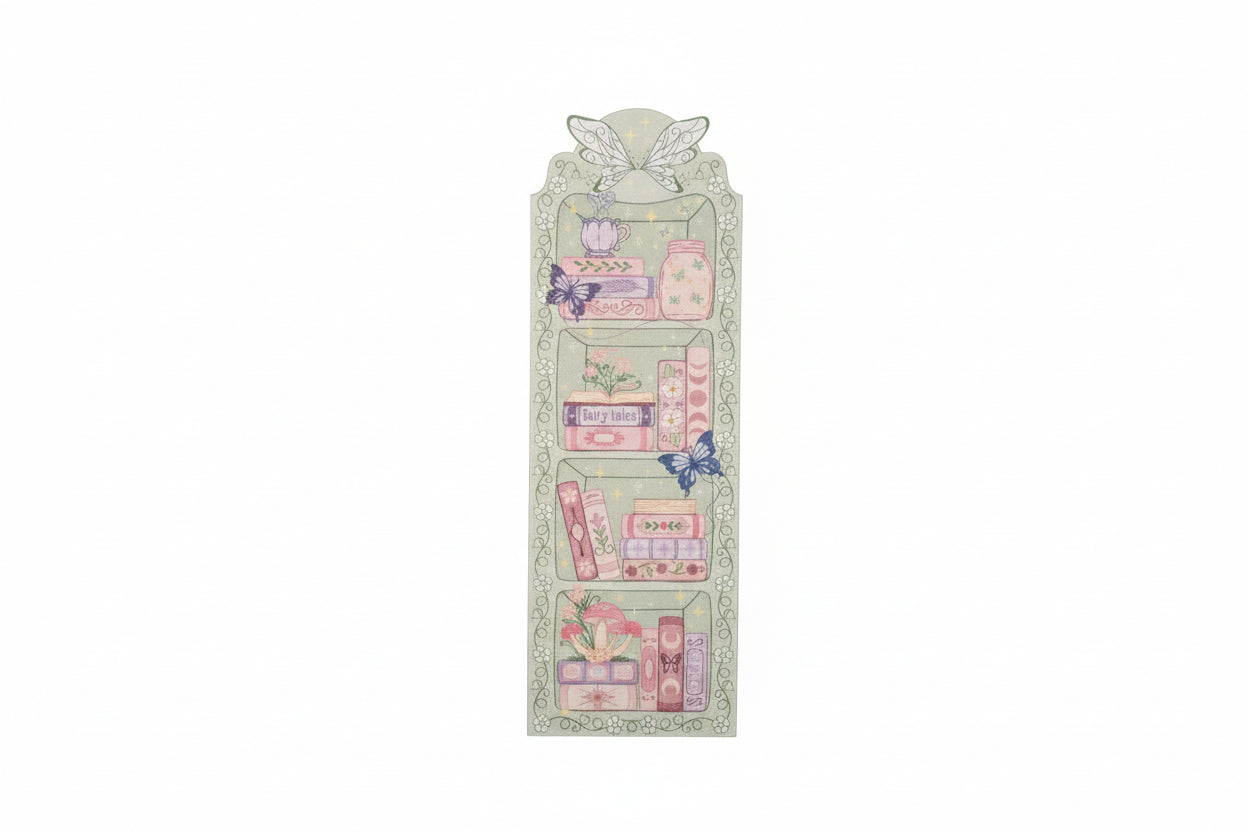 Flower Fairy Bookshelf Bookmark