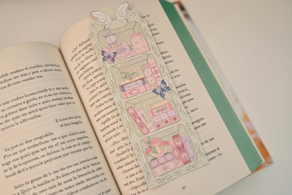 Flower Fairy Bookshelf Bookmark