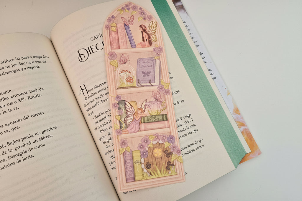 Fairy Bookshelf Bookmark