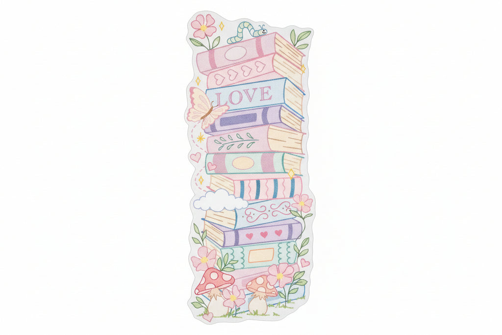 Pastel Bookstack Bookmark
