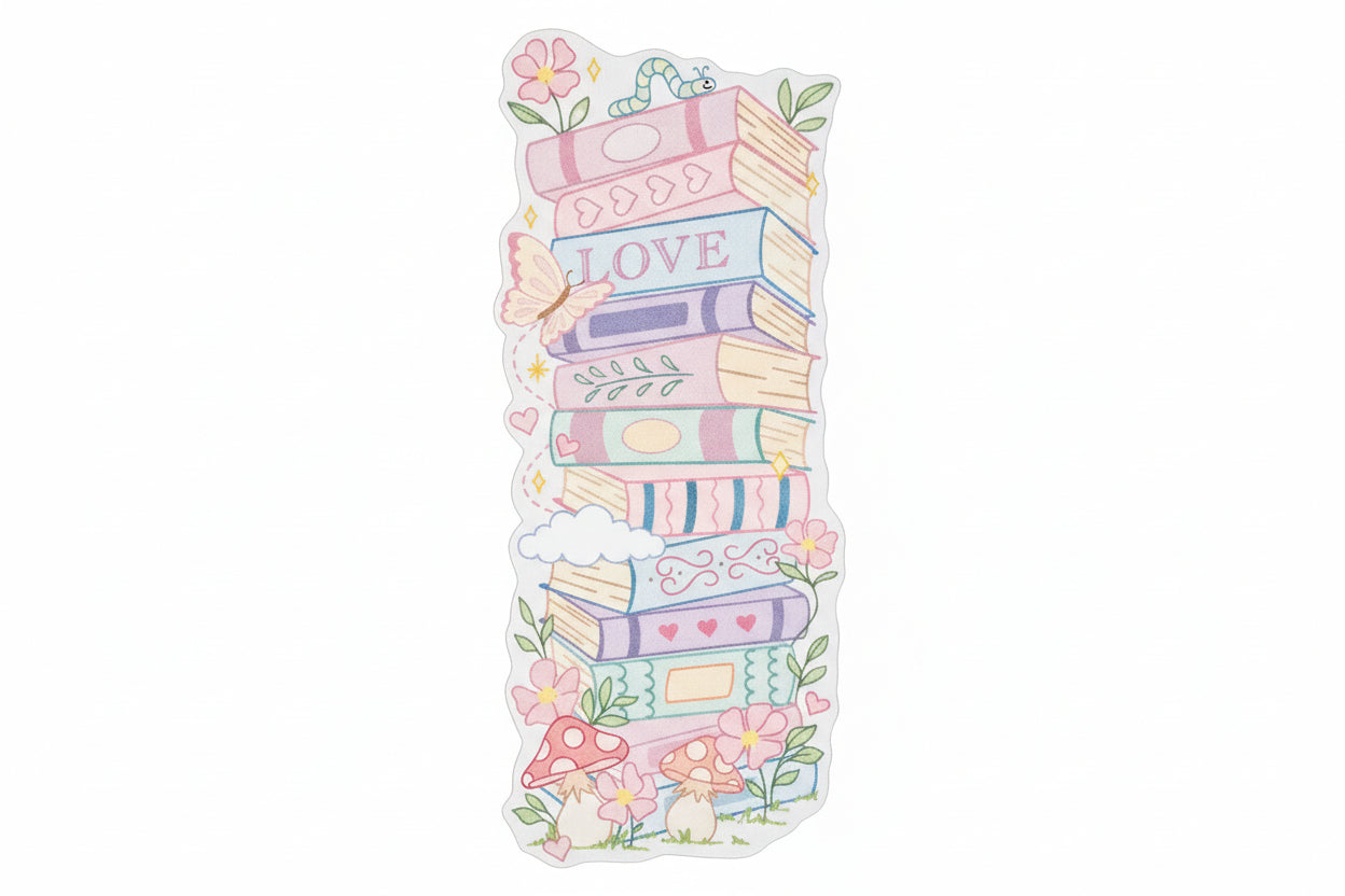 Pastel Bookstack Bookmark