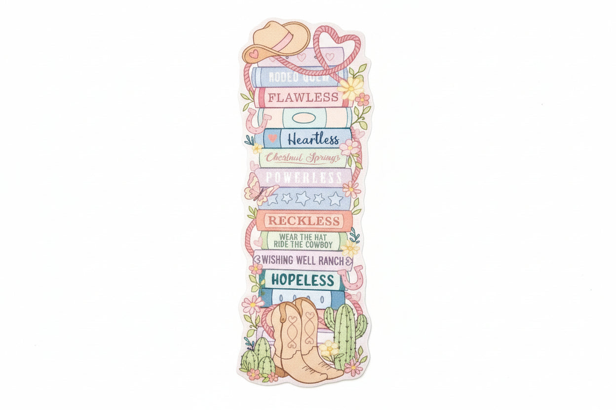 Chestnut Springs Inspired Book Stack Bookmark