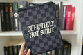 Checkered Definitely Not Smut Book & E-Reader Sleeve