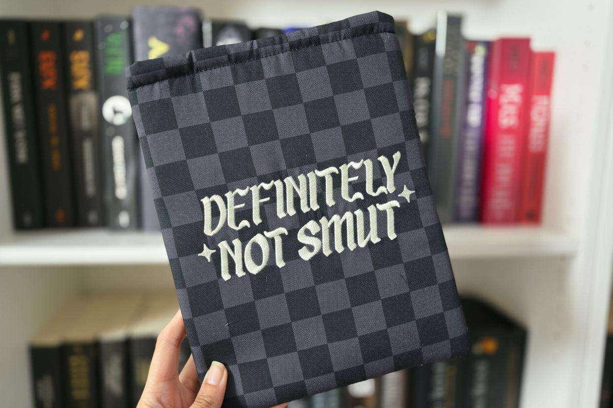 Checkered Definitely Not Smut Book & E-Reader Sleeve