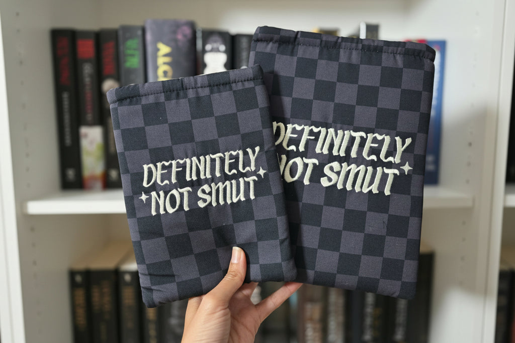 Checkered Definitely Not Smut Book & E-Reader Sleeve