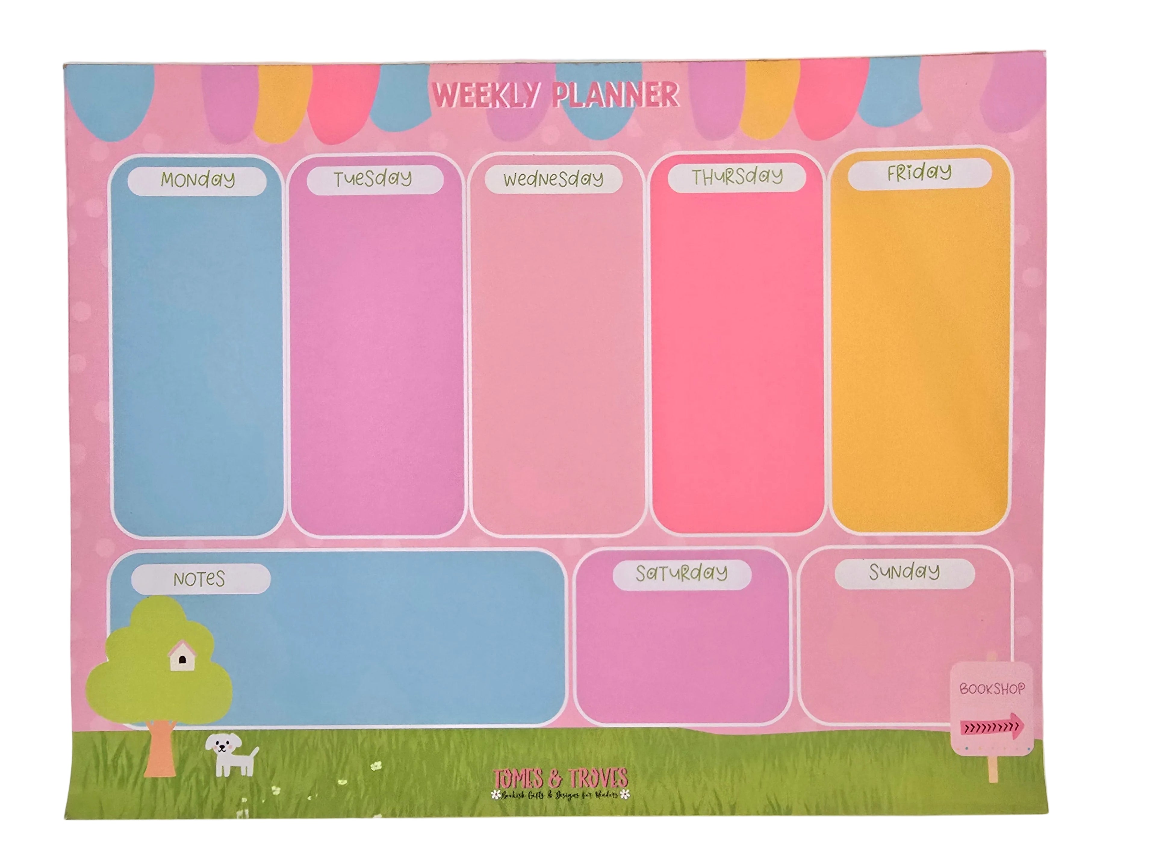 For the Love of Books  Weekly Desktop Planner
