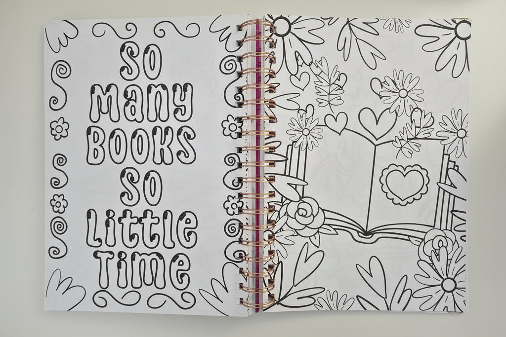 Book Quote Journal Coloring Book
