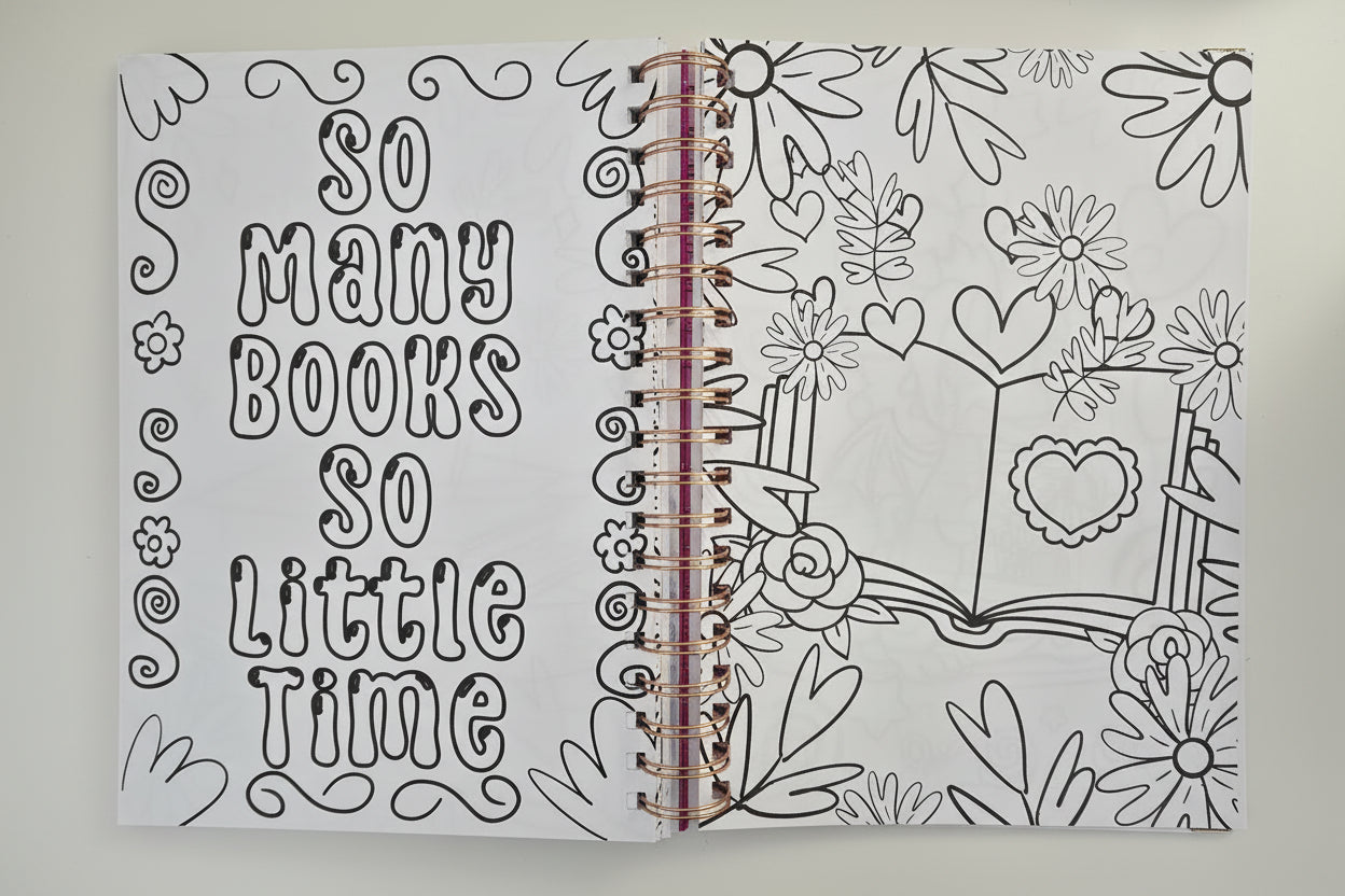 Book Quote Journal Coloring Book