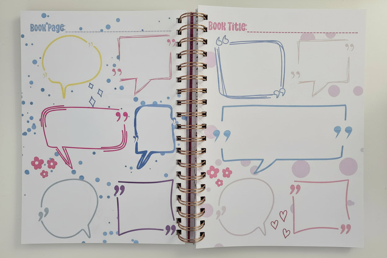 Book Quote Journal Coloring Book