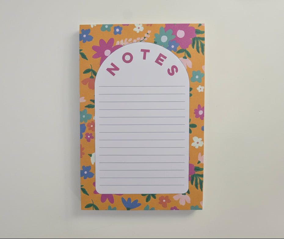 Canary Floral Jungle Notepad