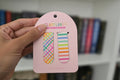 Magnetic Bookmark Set | Rainbow Cross Stitch Stripes