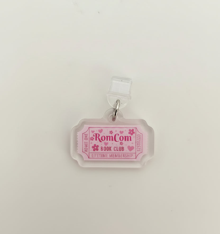 Dust Plug para Kindle "RomCom Book Club Ticket"