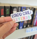 Sticker Bookish "Estado Civil: Leyendo"