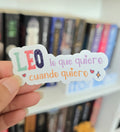 Sticker Bookish "Leo lo que quiero, cuando quiero"