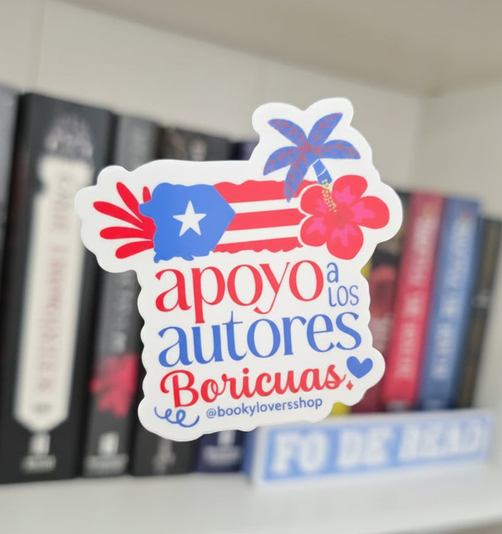 Sticker Apoyo a los Autores Boricuas
