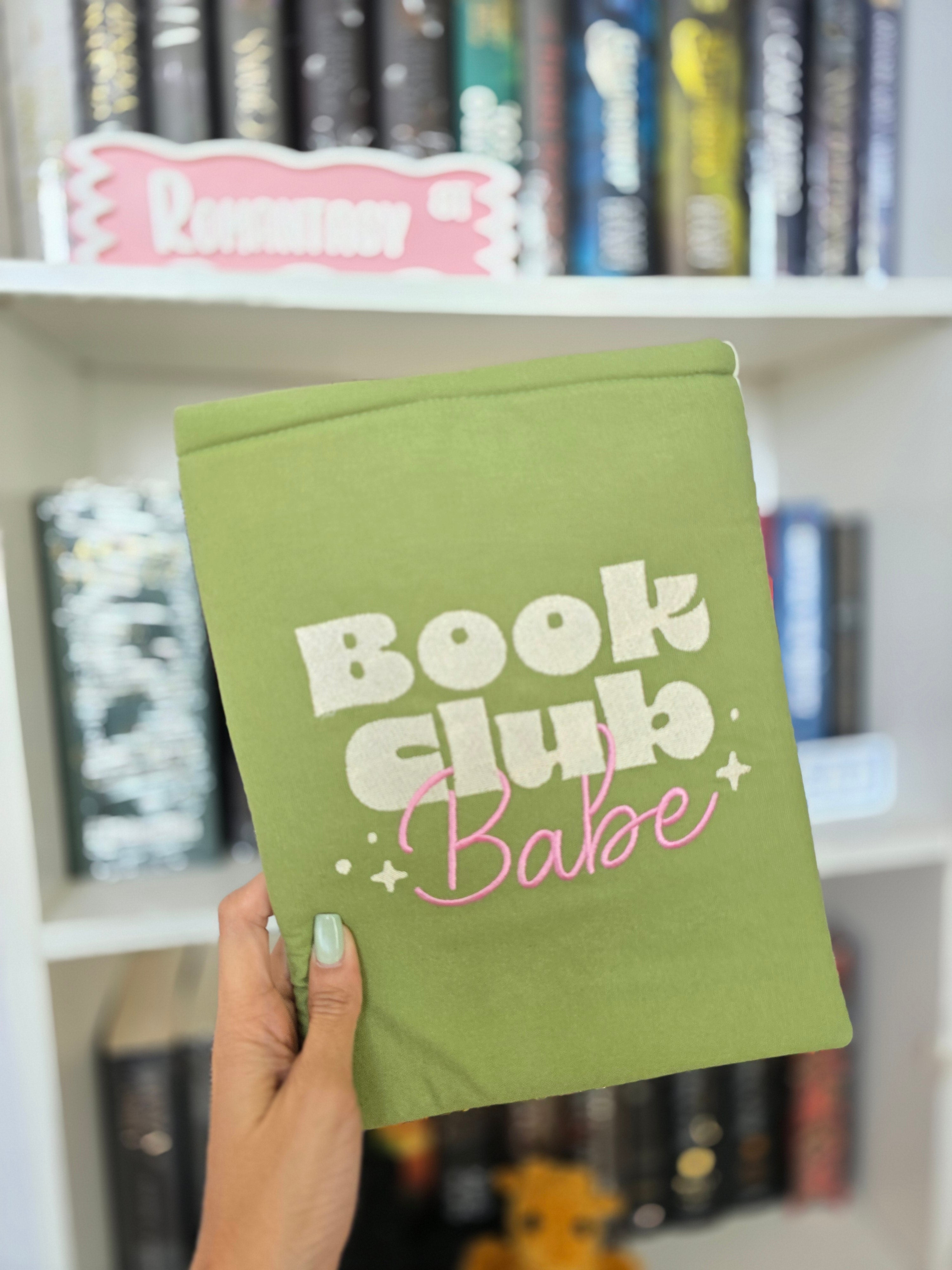 Book Club Babe Embroidered Book & Kindle/E-Reader Sleeve