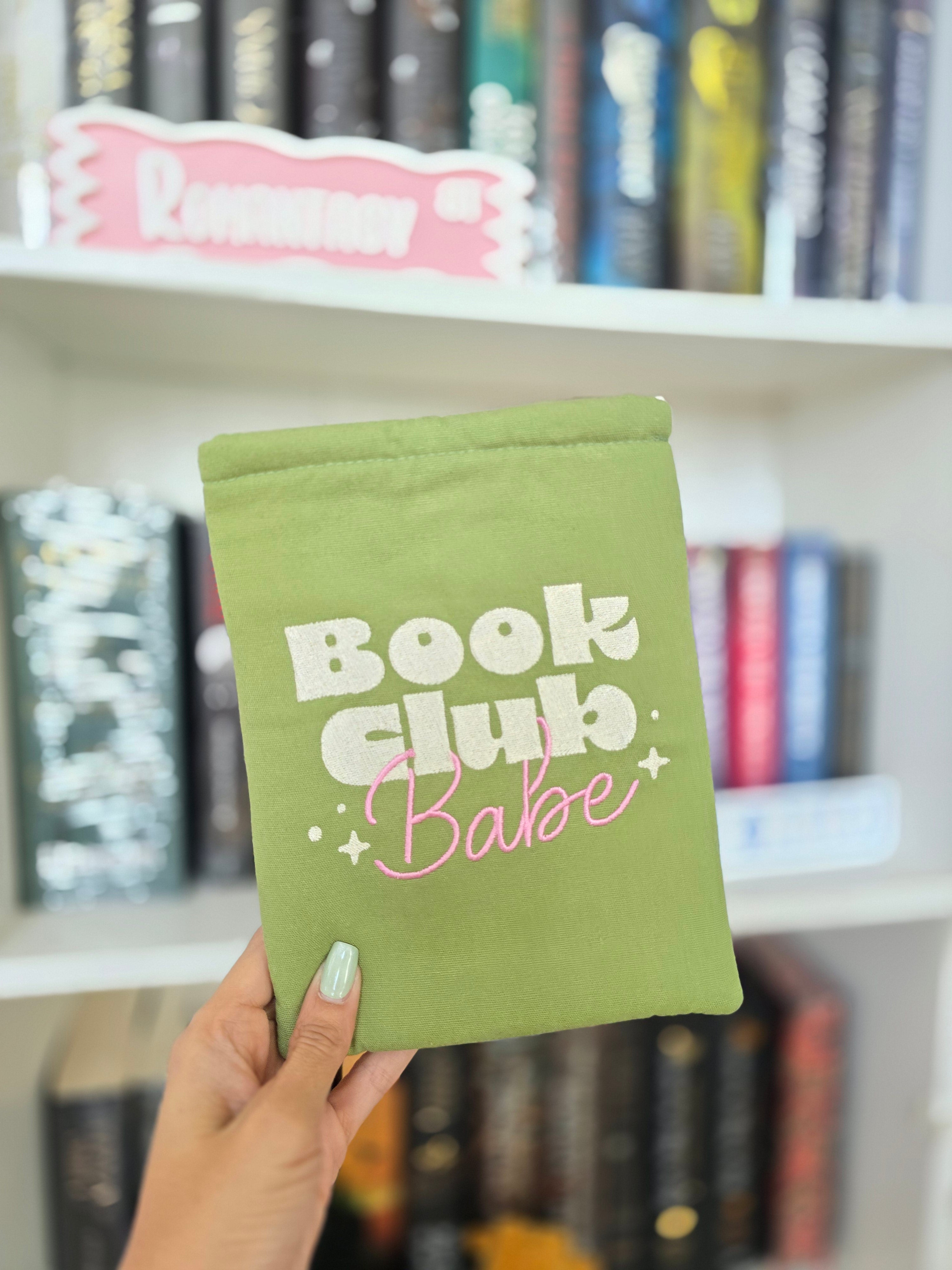 Book Club Babe Embroidered Book & Kindle/E-Reader Sleeve
