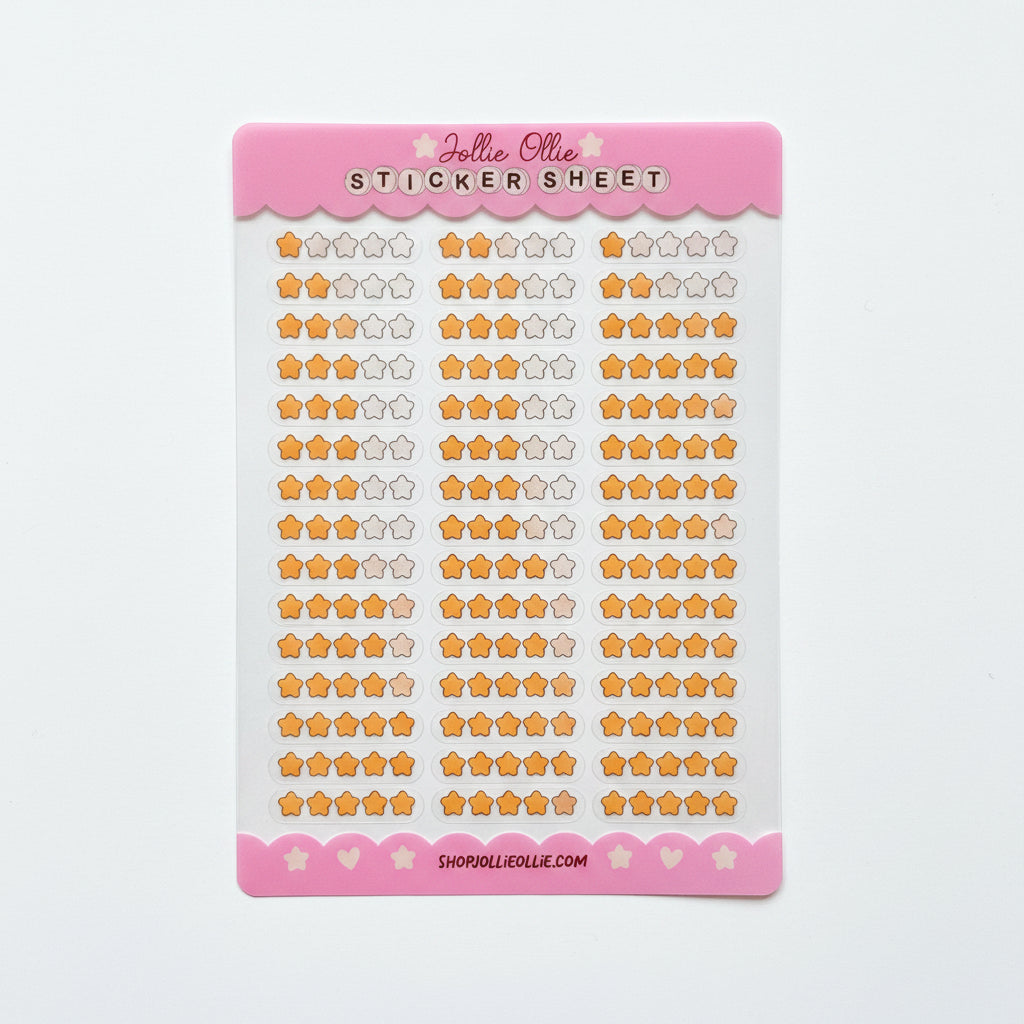 Rating Sticker Sheets (Clear)