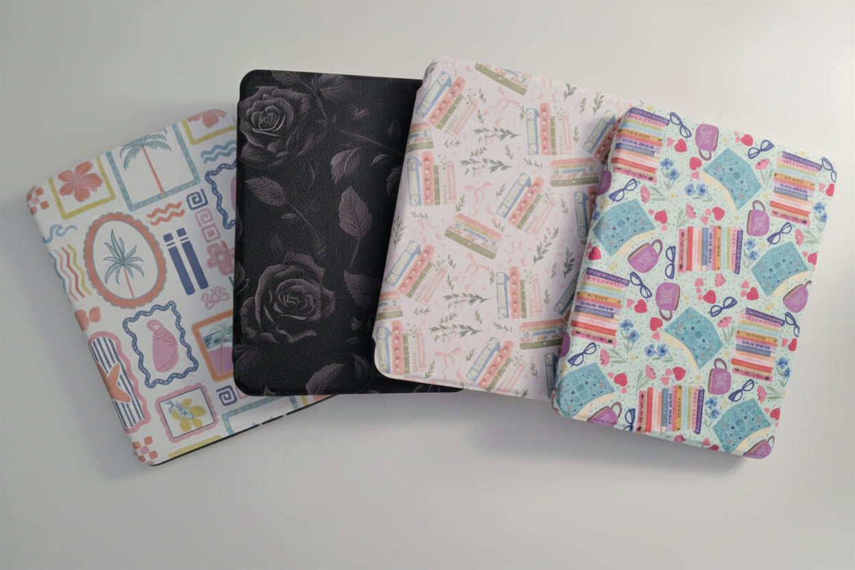 Vintage Cottagecore Library Kindle Case