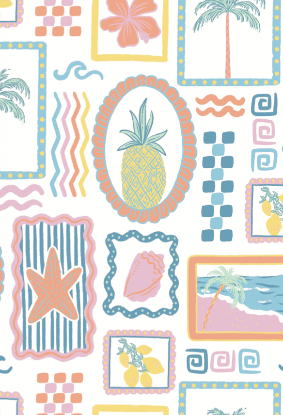 Kindle Insert "Summer Postcards