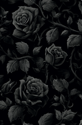 Kindle Insert Gothic Dark Roses