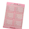 Gingham Book Review Sticker Sheet