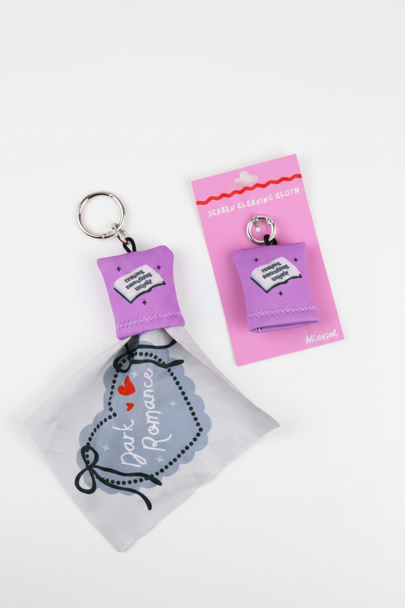 Dark Romance Screen Cleaning Cloth Keychain & Bag Hanger